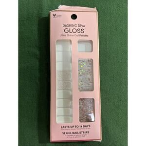 Dashing Diva Gloss Ultra Shine Gel METEOR SHOWER 32 Nail Strips Open‎ Box